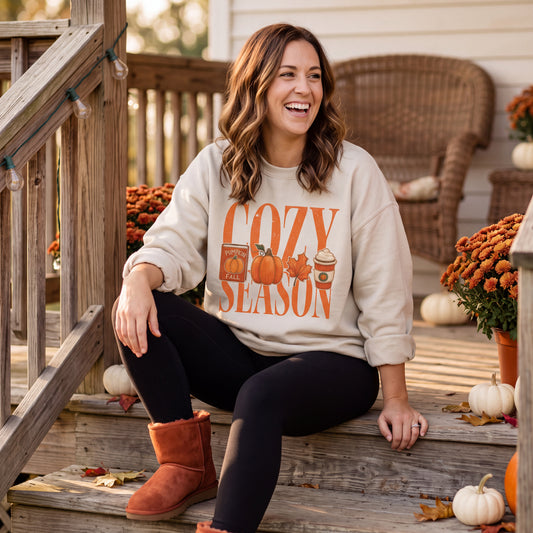 Cozy Season Pumpkin Vibes Sweatshirt