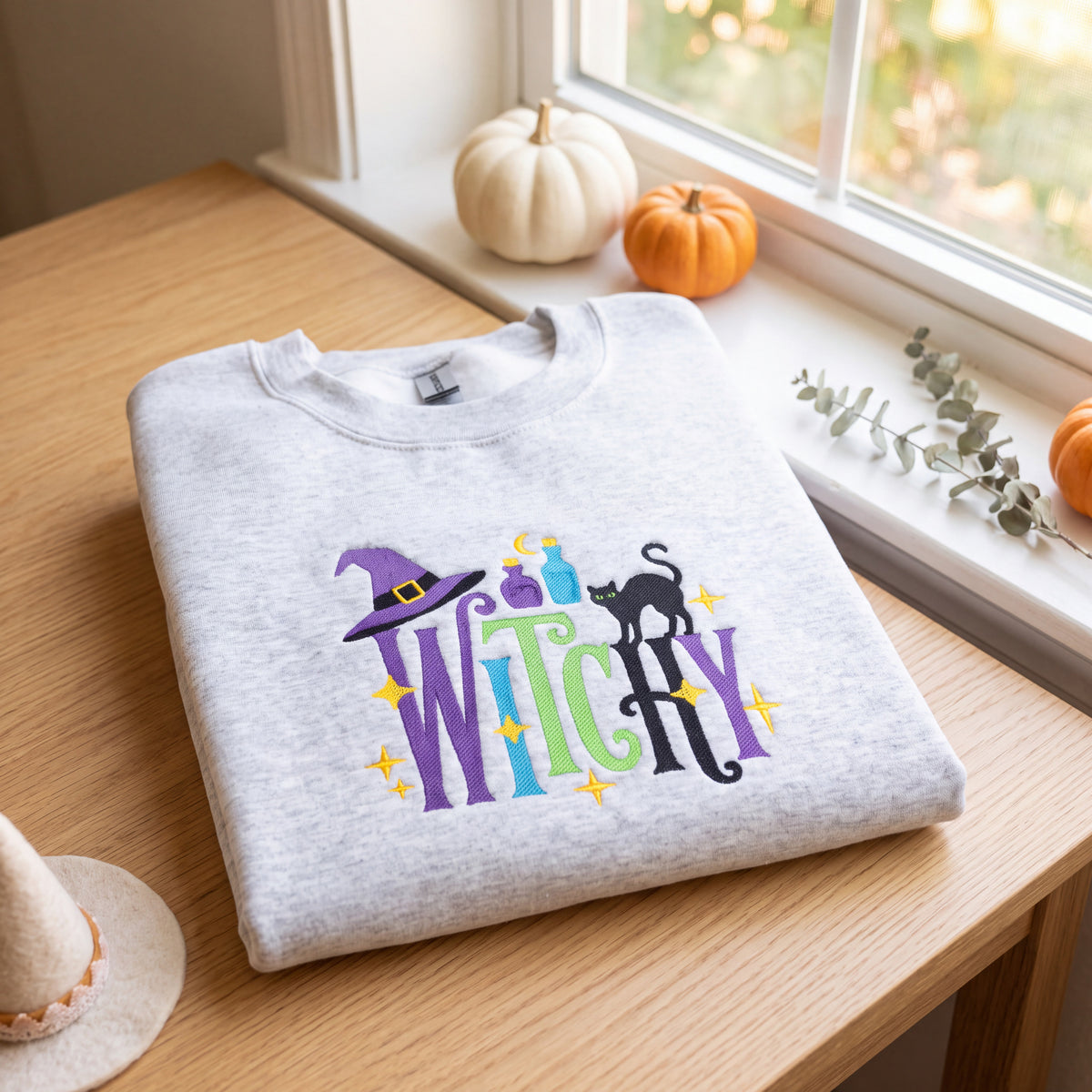 Embroidered Witchy Sweatshirt