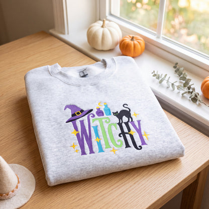 Embroidered Witchy Sweatshirt