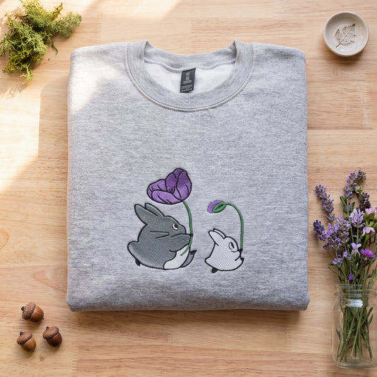 Embroidered My Totoro Ghibli Magical Forest Sweatshirt