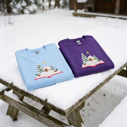 Embroidered Christmas Story Book Sweatshirt