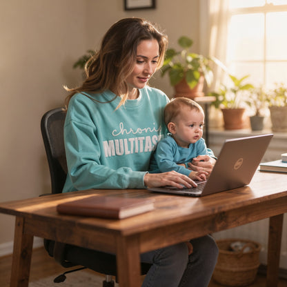 NOVAÉ Premium Line - Chronic Multitasker Puff Print Sweatshirt (Limited Edition)